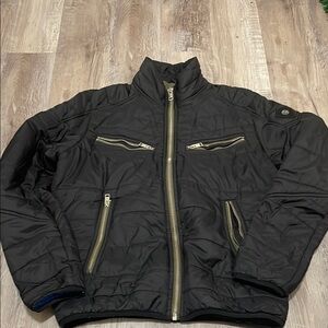 Men's Black Quilted Jacket